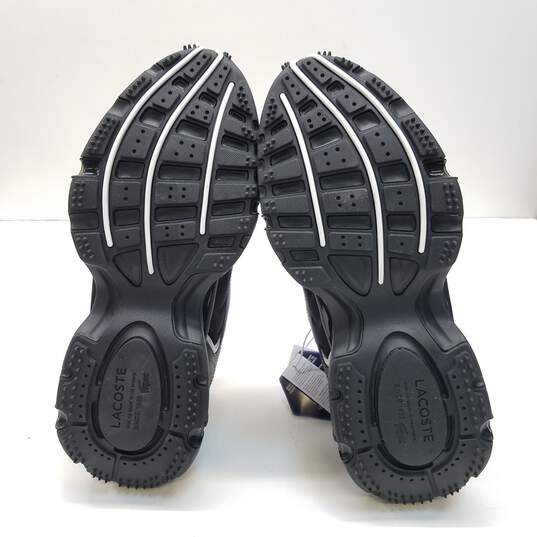 Lacoste L003 2K24 Black Silver Sneakers Men's Size 9 image number 6