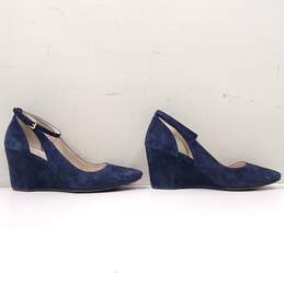 Women's Blue Wedge Heels Size 8 alternative image