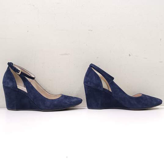 Women's Blue Wedge Heels Size 8 image number 2