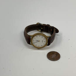 Designer Seiko V700-6091 Gold-Tone White Round Dial Analog Wristwatch alternative image