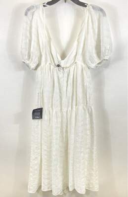 Lulu's White Prairie Maxi Dress - Size X Small NWT alternative image
