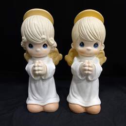 Vintage, 1998 Precious Moments Universal Statuary Praying Girl and Boy