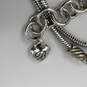 Designer Brighton Silver-Tone Sacred Heart Crystal Cut Pendant Necklace image number 4