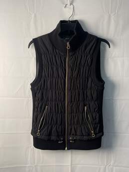 Calvin Klein Women's Black Zip Up Vest Size M