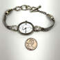 Designer Brighton Marbella Silver-Tone Charm Toggle Quartz Wristwatch image number 2