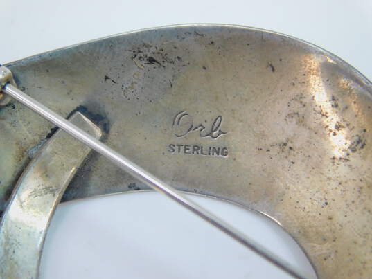 VNTG 925 Sterling Silver Modernist Statement Jewelry image number 9