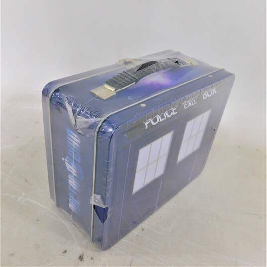 Doctor Who TARDIS Tin Tote Gift Set Lunch Box SDCC 2012 Exclusive Bif Bang Pow Sealed image number 2