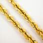 14K Yellow Gold Rope Chain Barrel Clasp Bracelet 8.3g image number 3