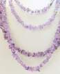 Sterling Silver Amethyst Nugget Necklaces 159.3g image number 3
