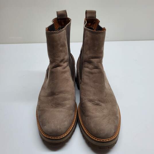 Timberland Light Brown Nubuck Women Chelsea Boots Size US 10 image number 4