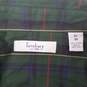 Turnbury 100% Cotton Green Plaid Long Sleeve Shirt Size XL/35 image number 3