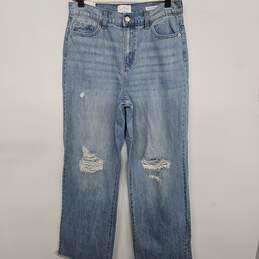 True Craft Relaxed Wide Leg Blue Jeans