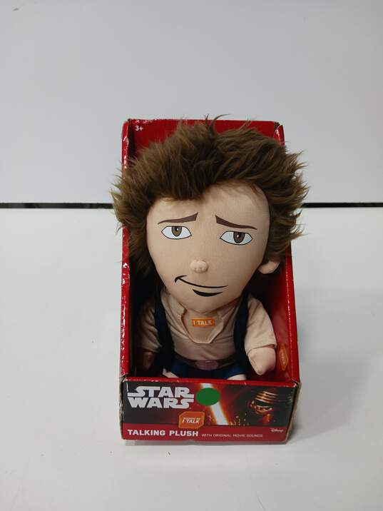 Star Wars Han Solo Talking Plush IOB image number 1