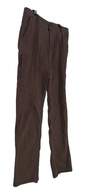Mens Brown Regular Fit Flat Front Pockets Carpenter Pants Size 36x32 image number 3