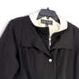 Womens Black Long Sleeve Spread Collar Pocket Full Zip Jacket Size 1X image number 3