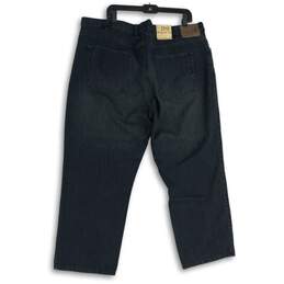 NWT True Nation Mens Inseam Dark Blue 5-Pocket Design Straight Leg Jeans 46WX28 alternative image
