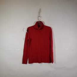 Womens Knitted Long Sleeve Turtle Neck Pullover Sweater Size Small