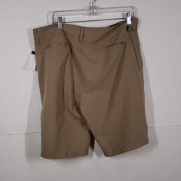 Mens Regular Fit Slash Pockets Flat Front Chino Shorts Size 34 alternative image