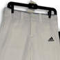 NWT Womens White Classic Fit Flat Front Cropped Baseball Pants Size Medium image number 3