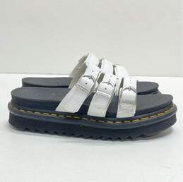 Dr. Martens Hydro Blaire Leather Slides White 8