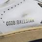 Ballstar Golden Goose White Leather Skateboarding Lace Up Sneakers image number 7