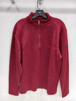 Nike Golf Red 1/4 Zip Pullover Sweater Men's Size M