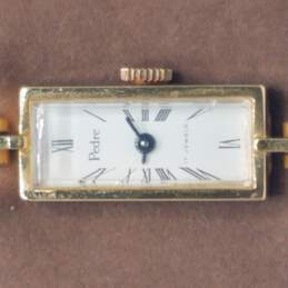 Pedre 17 Jewels Gold Tone Vintage Manual Wind Bracelet Watch