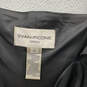Womens Black Ruffled Strap Square Neck Layered Hem Sheath Dress Size 12 image number 3