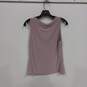 White House Black Market Women's Lavender Tiered Closed V-Neck Blouse Top Size S image number 1