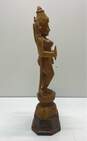 Sandal Wood Hand Crafted Deity 15 inch Tall Hindu Goddess Statue image number 3