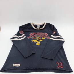 VTG Walt Disney World Pluto Mad Dogs Football Long Sleeve Shirt Men's SZ XL