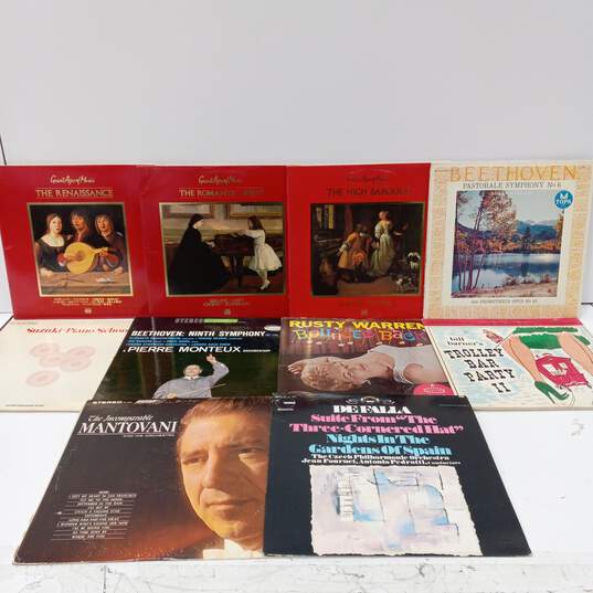 10pc. Assorted Vintage Classical Records Bundle image number 1
