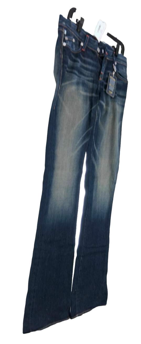 NWT Rock & Republic Womens Blue Medium Wash Pockets Bootcut Denim Jeans Size 28 image number 3