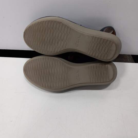 Clarks Reedly Juno Women's Blue Wedge Sandals Size 7 image number 5