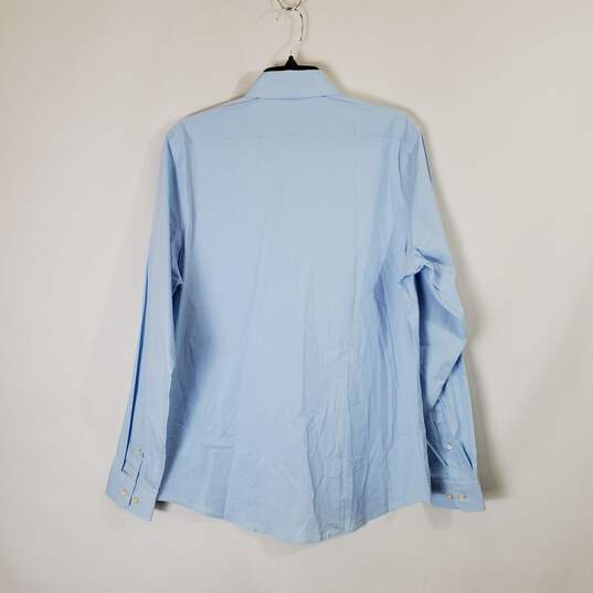 Express Men's Blue Dress Shirt Sz M NWT image number 2