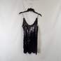 Free People Women Black/Copper Sequin Mini Dress Sz S NWT image number 2