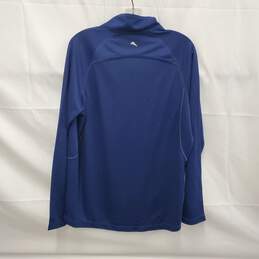 NWT Tommy Bahama MN's Blue Half Zip Firewall Long Sleeve Pullover Size S/P alternative image