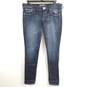 Express Women Blue Ankle Skinny Jeans Sz 8R NWT image number 1
