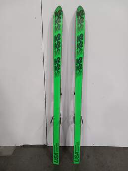 Pair of TR'Comp Team K2 Skis W/ Marker Twin Cam M18 Bindings alternative image