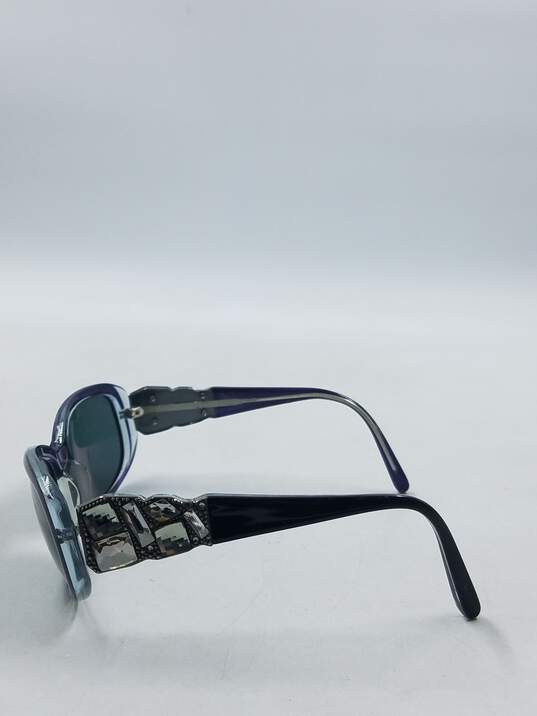 Vera Wang Black Oval Embellished Sunglasses image number 4