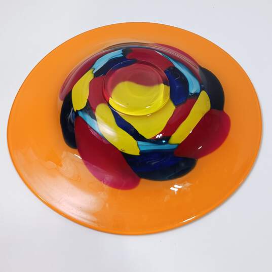 Decorative Painted Glass Dish image number 3