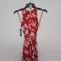 Daisy Floral Tomato Maxi High Low Dress image number 3