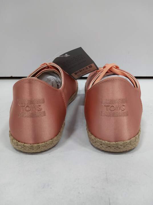 TOMS Lena Women's Pink Lace-Up Low Cut Shoes Size 10 NWT image number 4