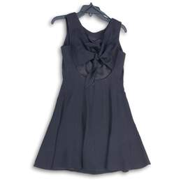 Donna Ricco Womens Black Sleeveless Round Neck Fit & Flare Dress Size 6P alternative image