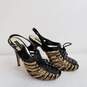 Vince Camuto Black Patent Leather Snakeskin Heels Women's Size 8.5B image number 3