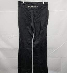 Harley Davidson Black Leather Pants Women's Size 8 alternative image