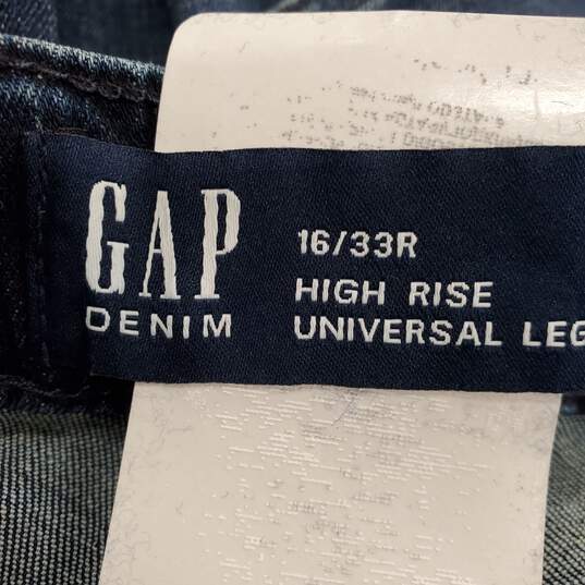 Gap Women Blue High Rise Jeans Sz 16 NWT image number 1