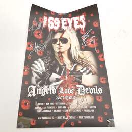 The 69 Eyes  'Angels Love Devils' 2007 Band Signed Tour Poster