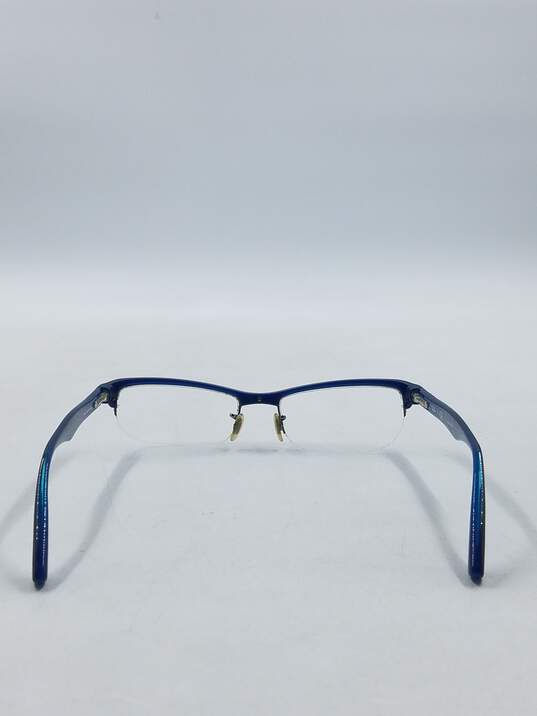 Ray-Ban Blue Rimless Rectangle Eyeglasses image number 3