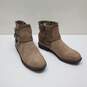 Rocket Dog Geoshy Hawley Taupe Tan Ankle Boots Size 7.5 Womens Zip up Buckle image number 1